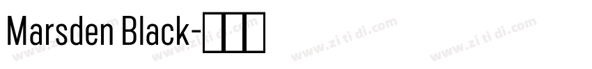 Marsden Black字体转换
